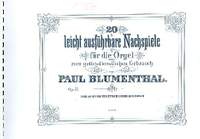 Blumenthal, P: 20 leicht ausführbare Nachspiele für