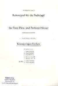 Neuhaus, H: Kornspringer-Fanfare