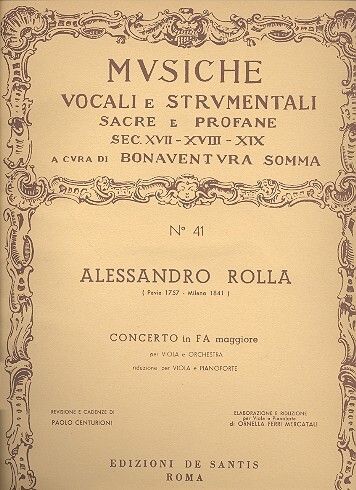 Rolla, A: Concerto fa maggiore