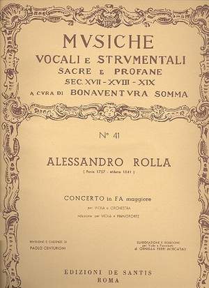 Rolla, A: Concerto fa maggiore