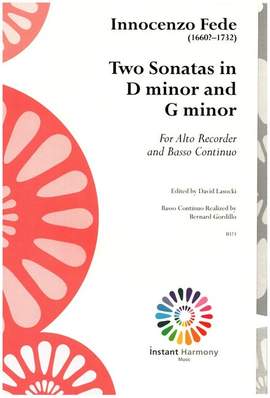 Fede, I: 2 Sonatas in D minor and G minor
