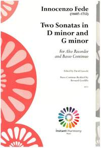 Fede, I: 2 Sonatas in D minor and G minor
