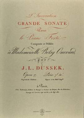 Dussek, J L: Grande Sonate op.77