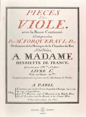 Forqueray, A: Pieces de Viole 1