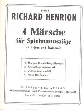 Henrion, R: 4 Märsche