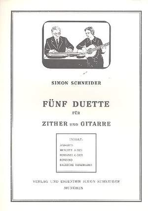 Schneider, S: Fünf Duette