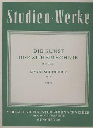 Schneider, S: 24 Etüden op.150 Band 1 (Nr.1-12)