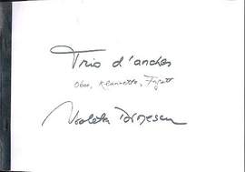 Dinescu, V: Trio d'anches für Oboe, Klarinette
