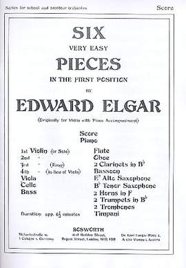Elgar, E: 6 very easy Pieces op.22