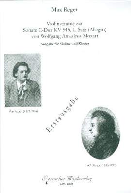 Reger, M: Violinstimme zur Sonate C-Dur KV545 1. Satz