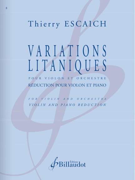 Escaich, T: Variations litaniques