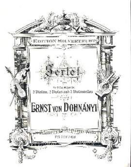 Dohnanyi, E: Sextet in B Flat Major