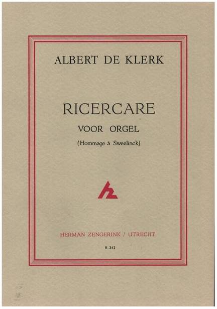 Klerk, A d: Ricercare