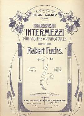 Fuchs, R: Sieben Intermezzi Band 2 op.82