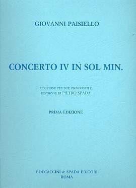 Paisiello, G: Concerto sol minore no.4 per cembalo e orchestra