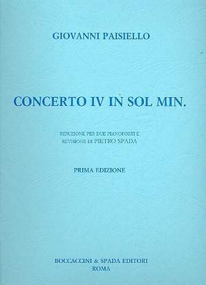 Paisiello, G: Concerto sol minore no.4 per cembalo e orchestra