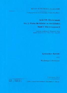 Schubert, F: Neue Schubert-Ausgabe Serie 7 Abteilung 2 Vol. 2