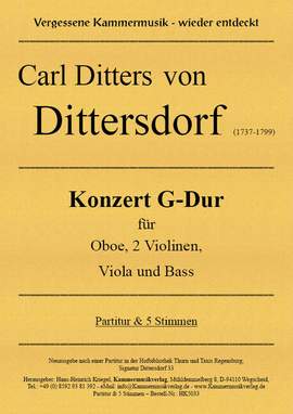 Dittersdorf, K D v: Konzert G-Dur G major