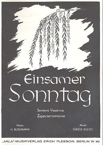 Rezsö, S: Einsamer Sonntag