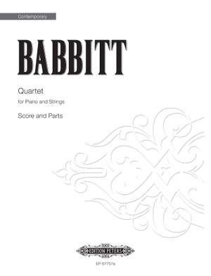 Milton Babbitt: Quartet for Piano and Strings