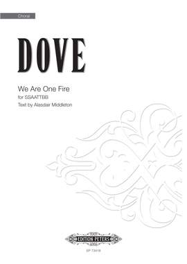 Jonathan Dove: We Are One Fire