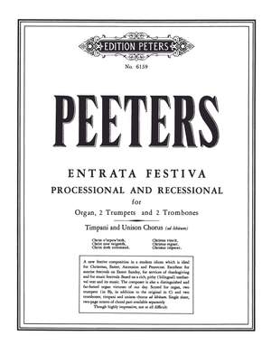 Flor Peeters: Entrata Festiva (Processional and Recessional) (Score & Parts)