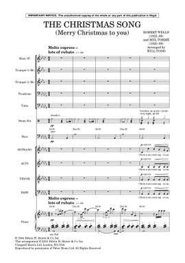 Todd, Will: The Christmas Song (Jazz ensemble accompaniment) - full score & parts