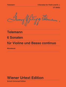 Telemann, G P: 6 Sonaten für Violine und B.c.