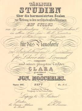 Moscheles, I: Tägliche Studien über die harmonisierten Skalen Op. 107