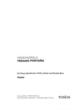 Piazzolla, A: Verano porteno