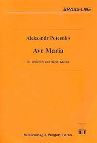 Poteenko, A: Ave Maria für Trompete und klavier