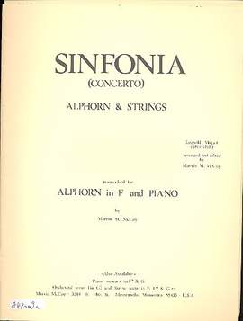 Mozart, L: Concerto for Alphorn and Strings