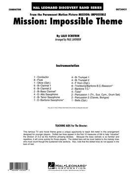 Lalo Schifrin: Mission: Impossible Theme (arr. Paul Lavender) - Full Score