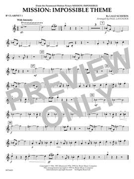 Lalo Schifrin: Mission: Impossible Theme (arr. Paul Lavender) - Bb Clarinet 1