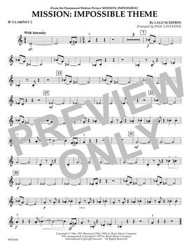 Lalo Schifrin: Mission: Impossible Theme (arr. Paul Lavender) - Bb Clarinet 2