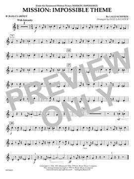 Lalo Schifrin: Mission: Impossible Theme (arr. Paul Lavender) - Bb Bass Clarinet
