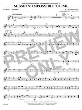 Lalo Schifrin: Mission: Impossible Theme (arr. Paul Lavender) - Eb Alto Saxophone