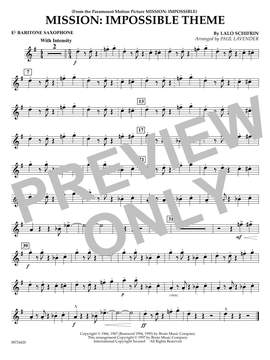 Lalo Schifrin: Mission: Impossible Theme (arr. Paul Lavender) - Eb Baritone Saxophone