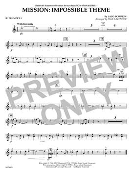 Lalo Schifrin: Mission: Impossible Theme (arr. Paul Lavender) - Bb Trumpet 1