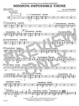 Lalo Schifrin: Mission: Impossible Theme (arr. Paul Lavender) - Percussion 1