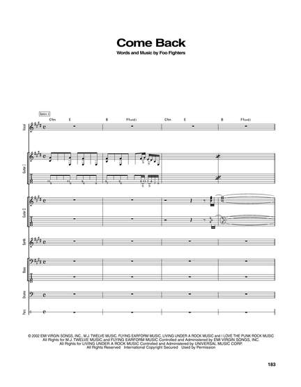 Foo Fighters: Come Back
