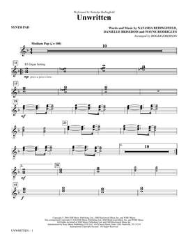 Natasha Bedingfield: Unwritten (arr. Roger Emerson) - Synthesizer