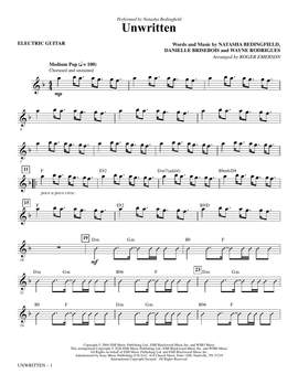 Natasha Bedingfield: Unwritten (arr. Roger Emerson) - Electric Guitar