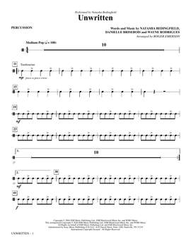 Natasha Bedingfield: Unwritten (arr. Roger Emerson) - Percussion