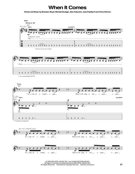 Incubus: When It Comes