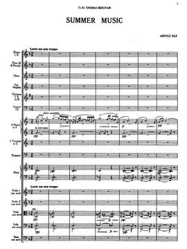 Bax, Arnold: Summer Music for orchestra