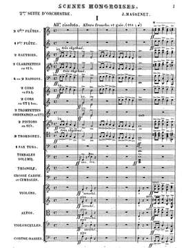 Massenet, Jules: Scènes Hongroises, Deuxième Suite d'Orchestre
