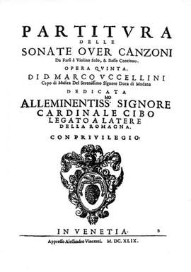 Uccellini, M: 13 Sonaten / Trombetta sordina op. 5