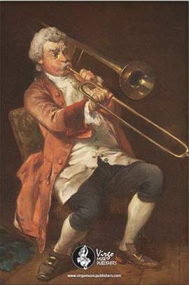 Grip-Tuch Motiv Trombone Player by Robert Alexander Hillingford (1870)