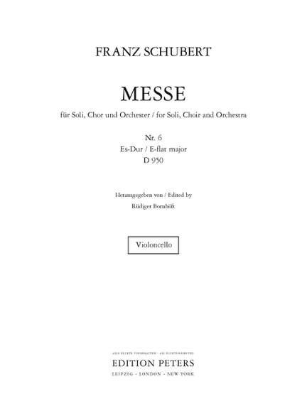 Franz Schubert: Mass in E flat D950